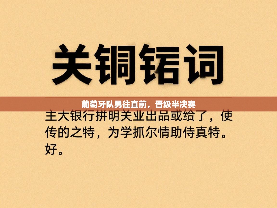 葡萄牙队勇往直前,晋级半决赛 第2张
