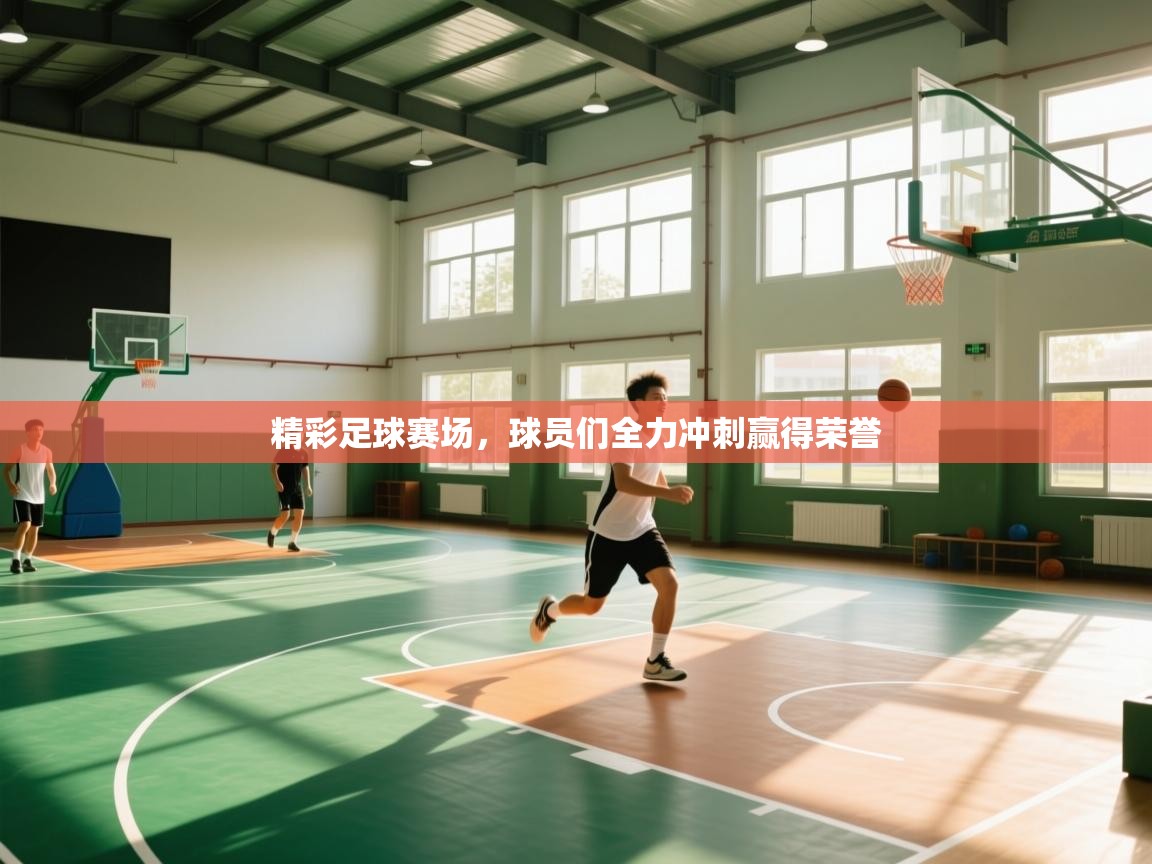 精彩足球赛场，球员们全力冲刺赢得荣誉